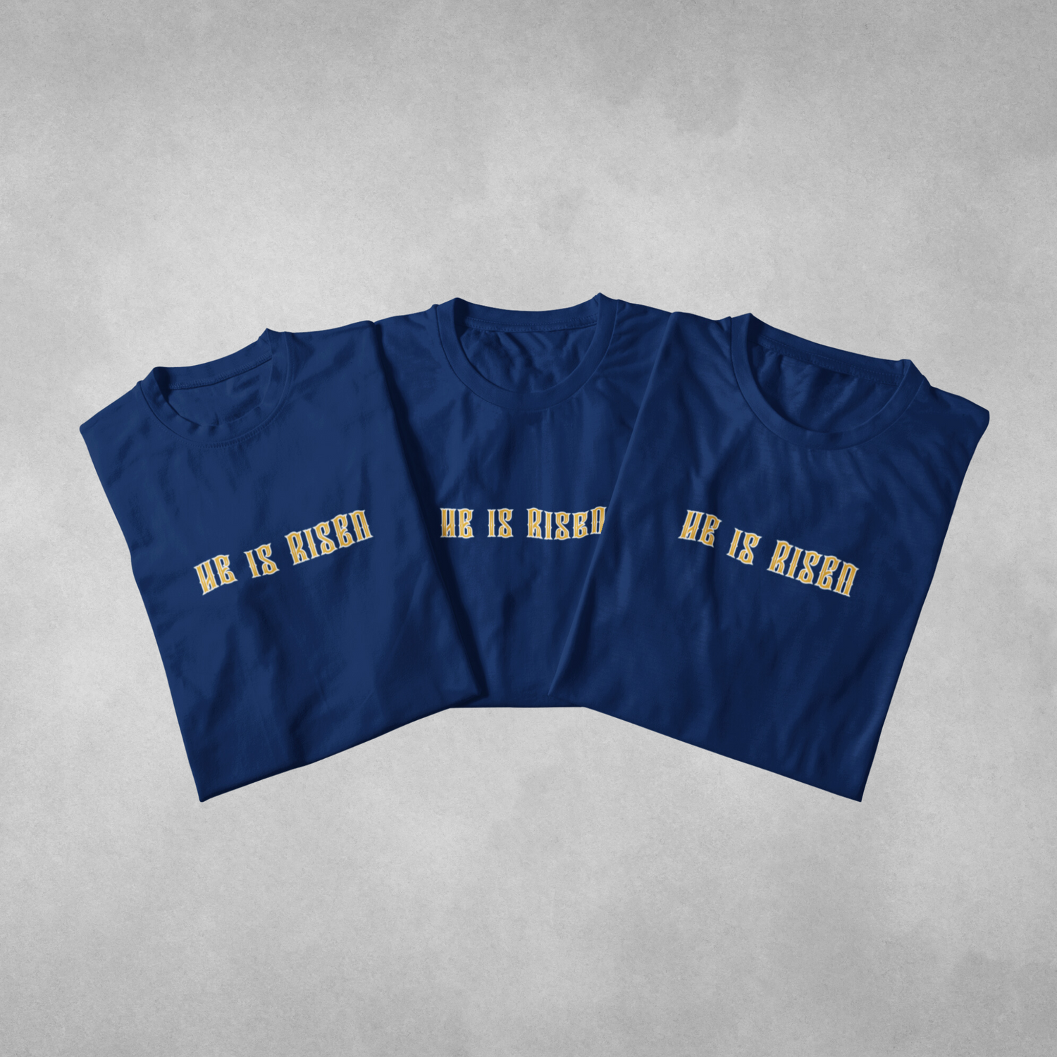 He Is Risen - Blue Tee